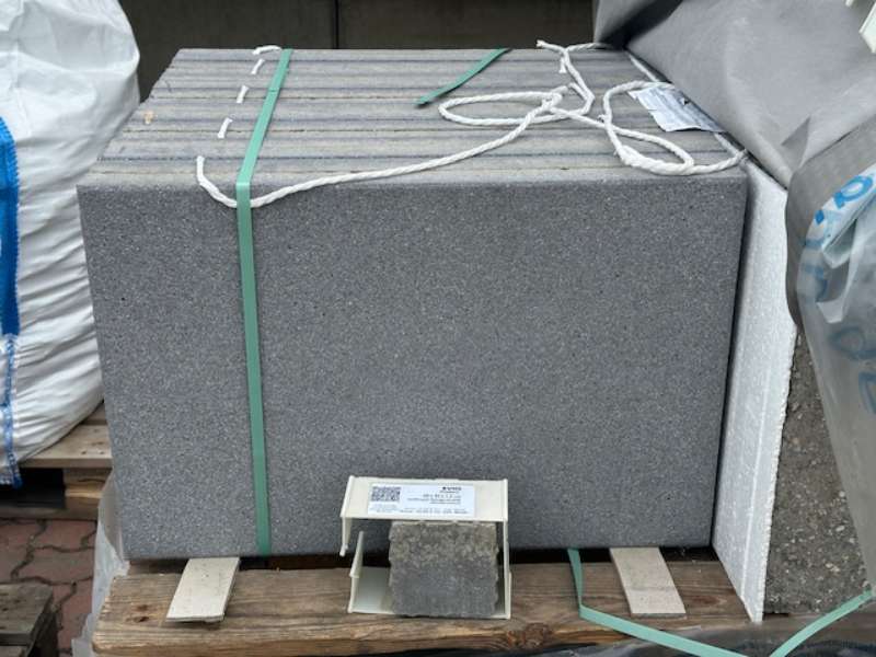 Evio Platten 60x40x3, cm anthrazit feingestrahlt (Restposten)