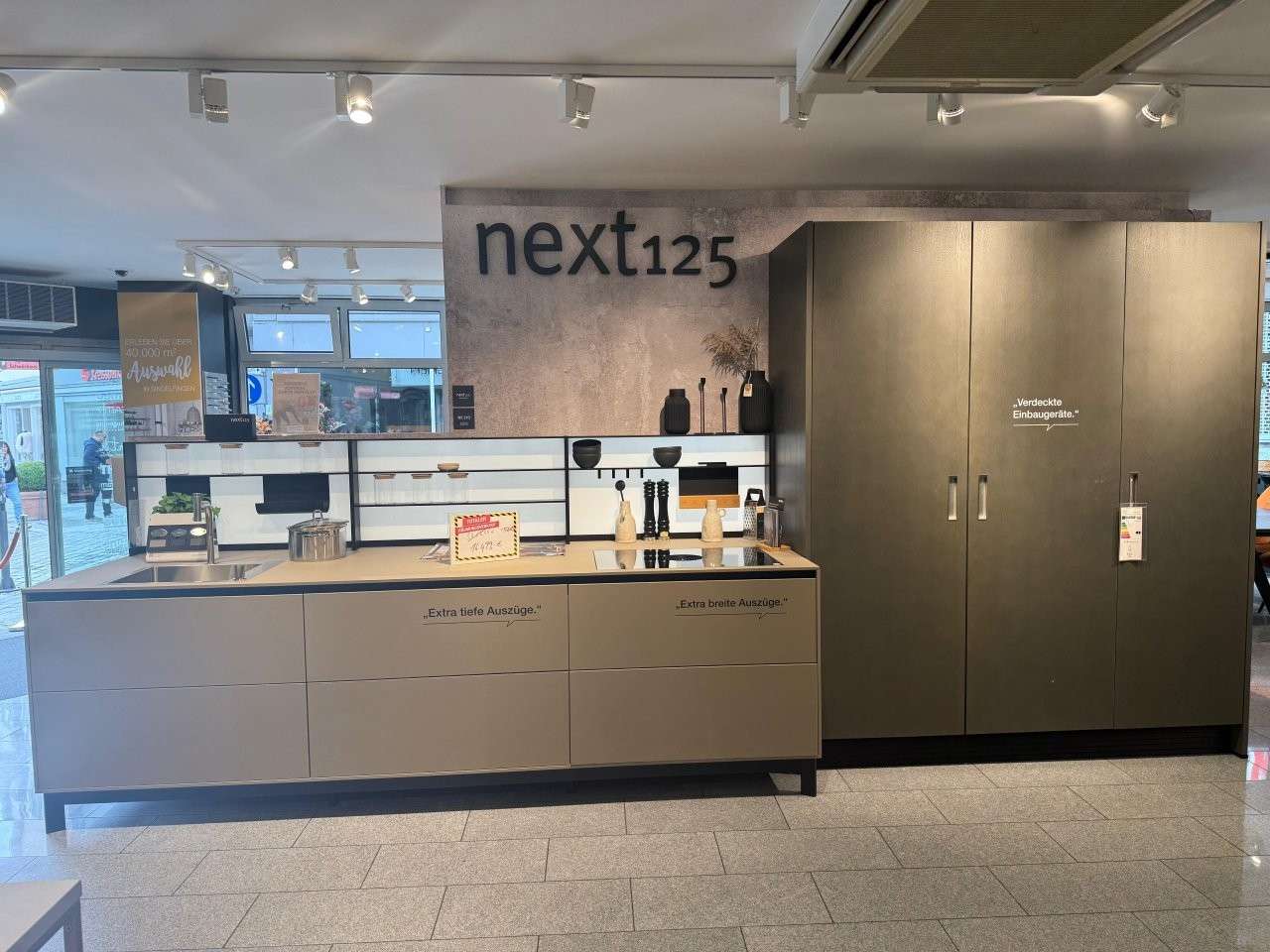 Einbauküche, Musterstück, Next125, Abverkauf, Bora, Siemens,