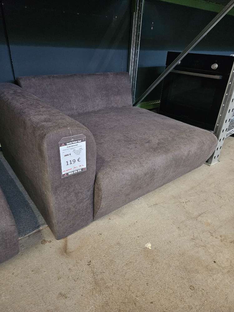 Polsterecke Sofa Couch Einzelteil Webstoff Anthrazit statt 469€