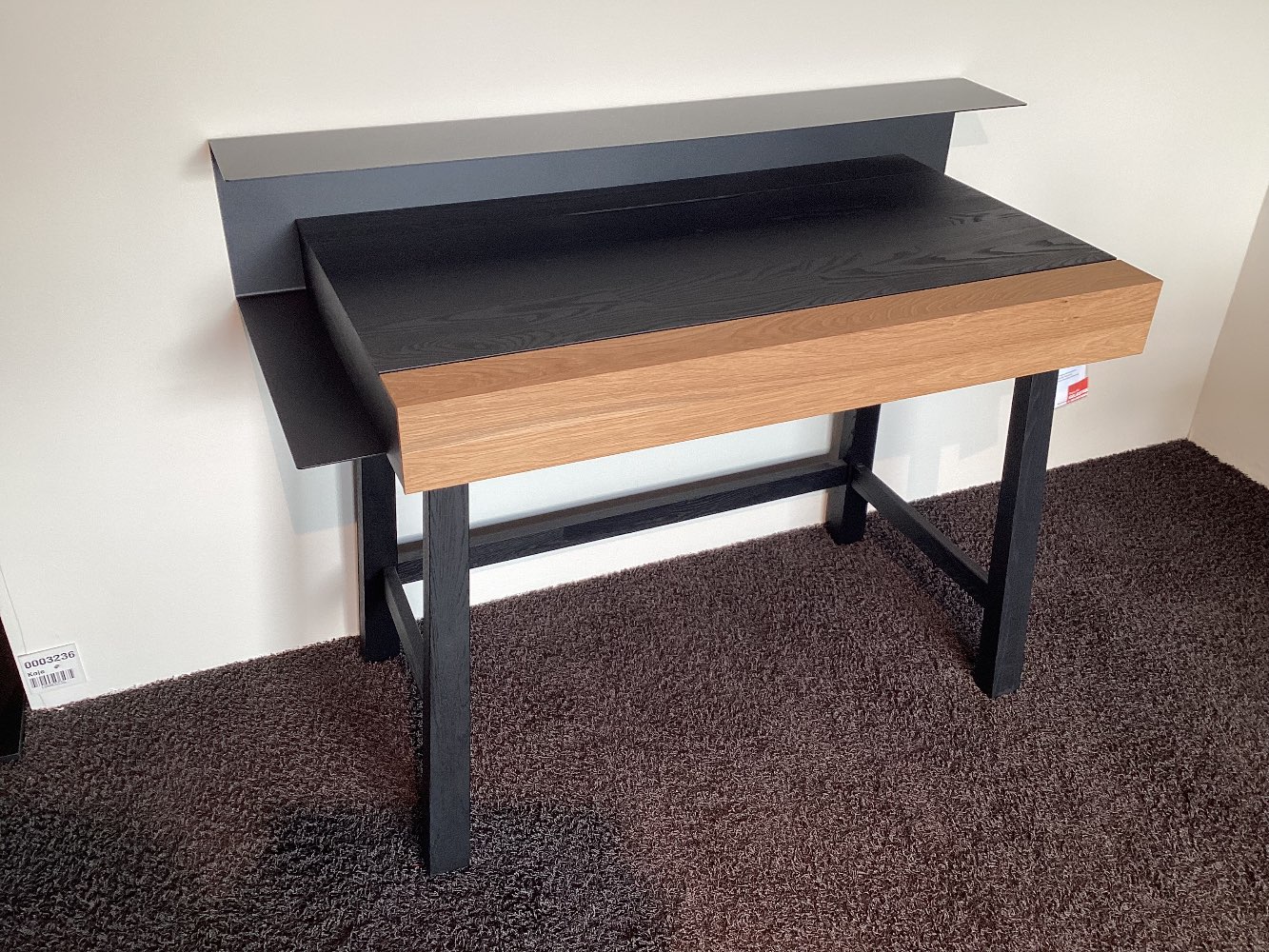 Sekretär „Yoris“, Orig. Schöner Wohnen,Kerneiche massiv anthrazit