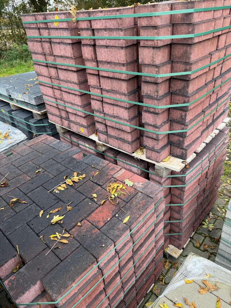 BE Rechteckpflaster glutfarben, 21 x 10,5 x 8cm, Sonderposten