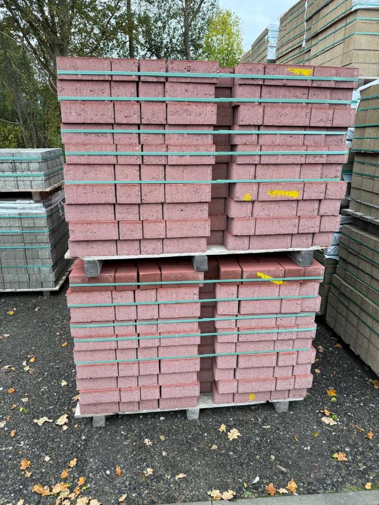 BE Rechteckpflaster 8cm rot, 21 x 10,5 x 8cm