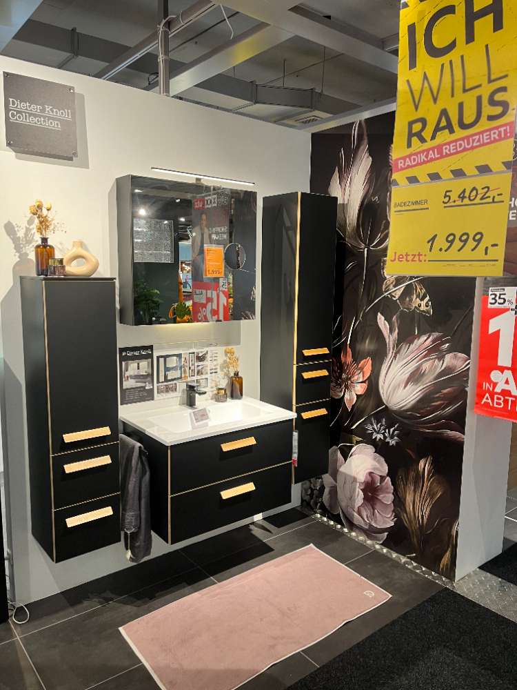 Möbel, Badezimmer Schwarz/ Eiche Dieter Knoll, XXXLutz