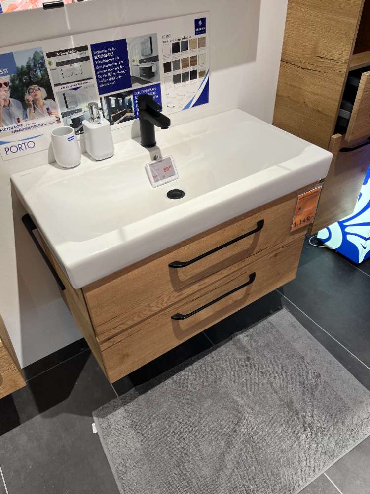 Möbel, Waschtischkombi Halifax Eiche Sadena, XXXLutz