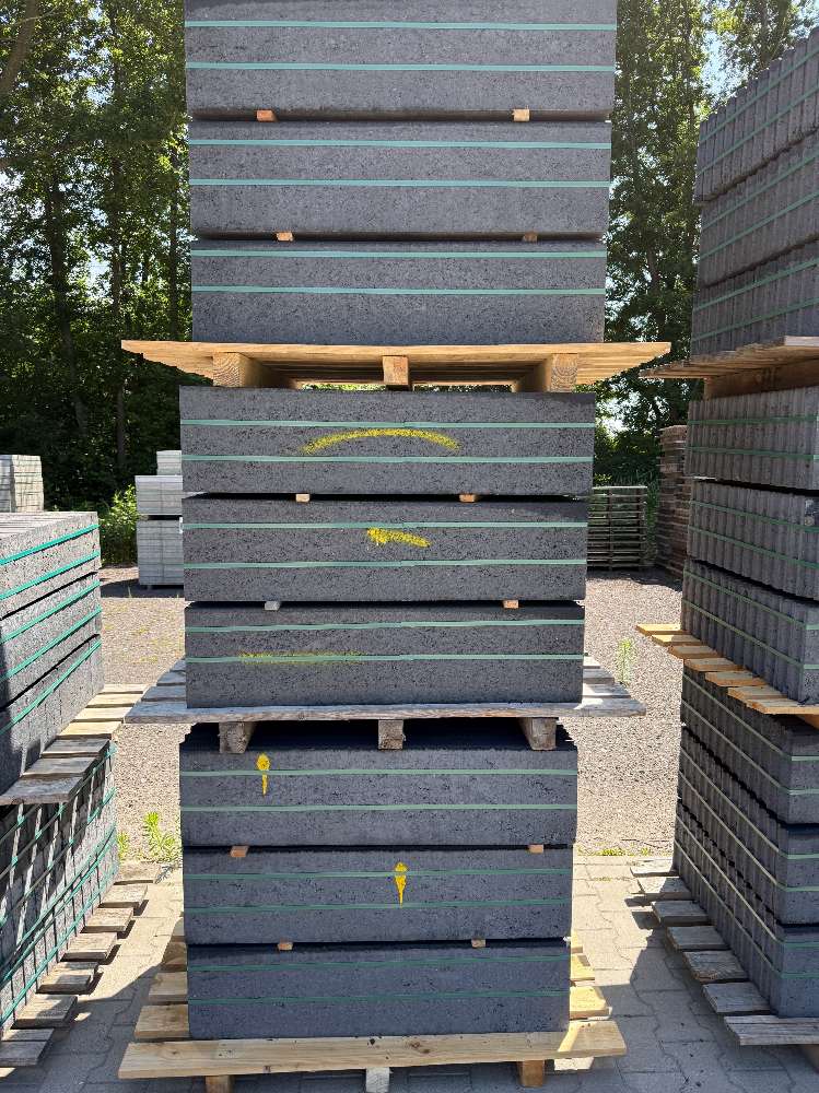 BE Rasenbord anthrazit, 6 x 25 x 100cm, Sonderposten