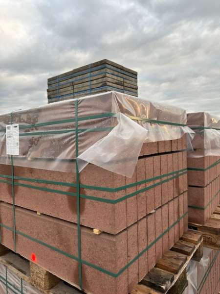 KANN Randstein 8x25x100 braun  – betonglatt ( 2.Wahl )