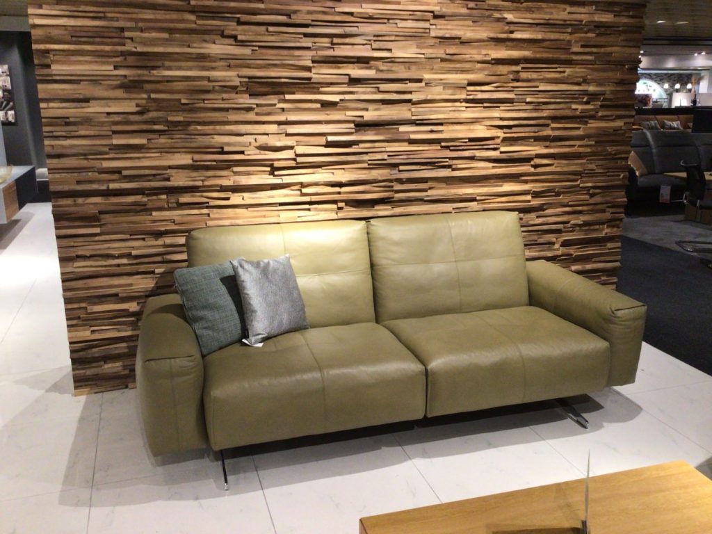 Möbel 3 Sitzer Rolf Benz RB50 212cm Leder grün XXXLutz Hirschaid