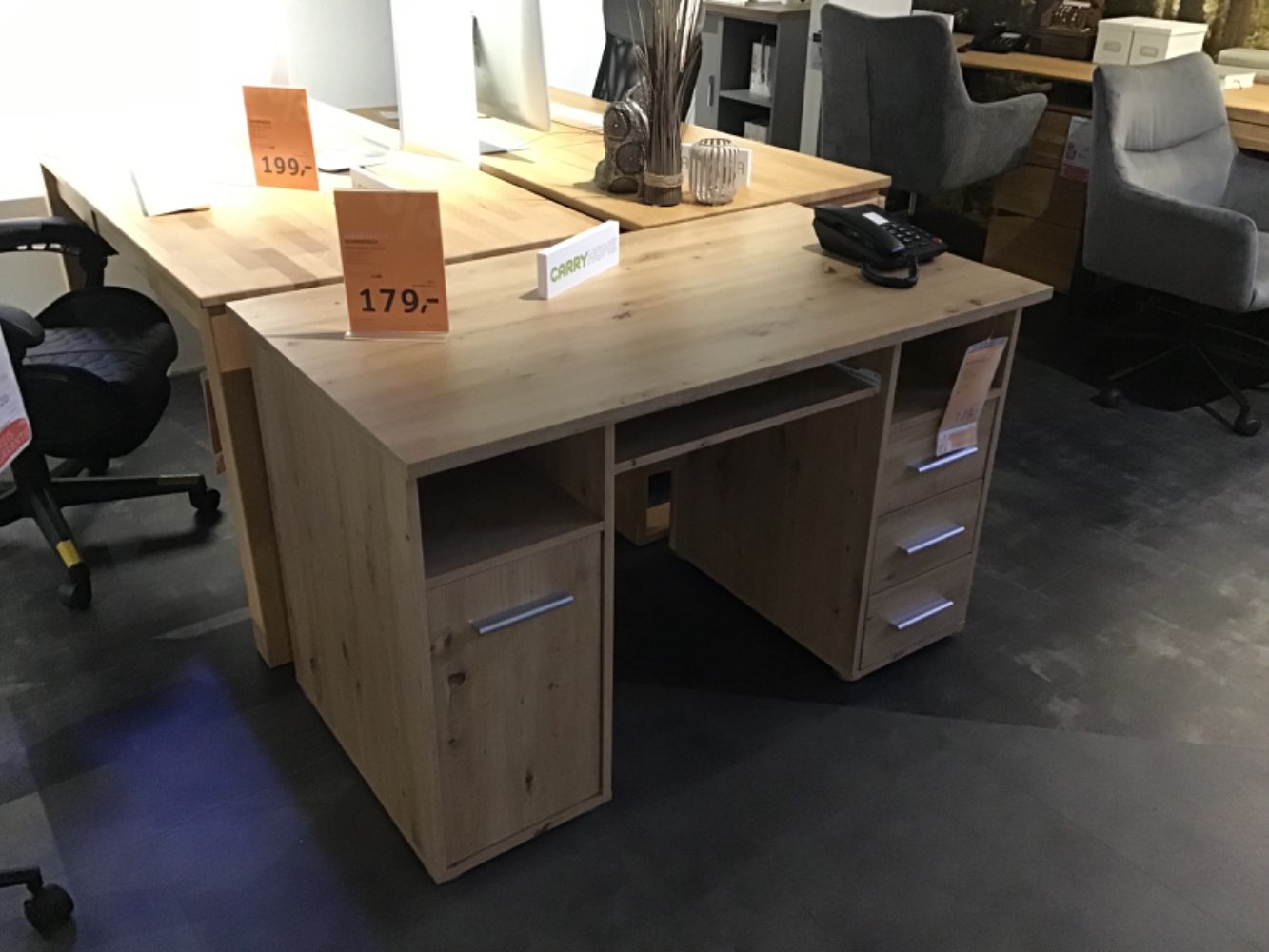 XXXLutz Ausstellungsstück Möbel Schreibtisch Monte Christo Eiche