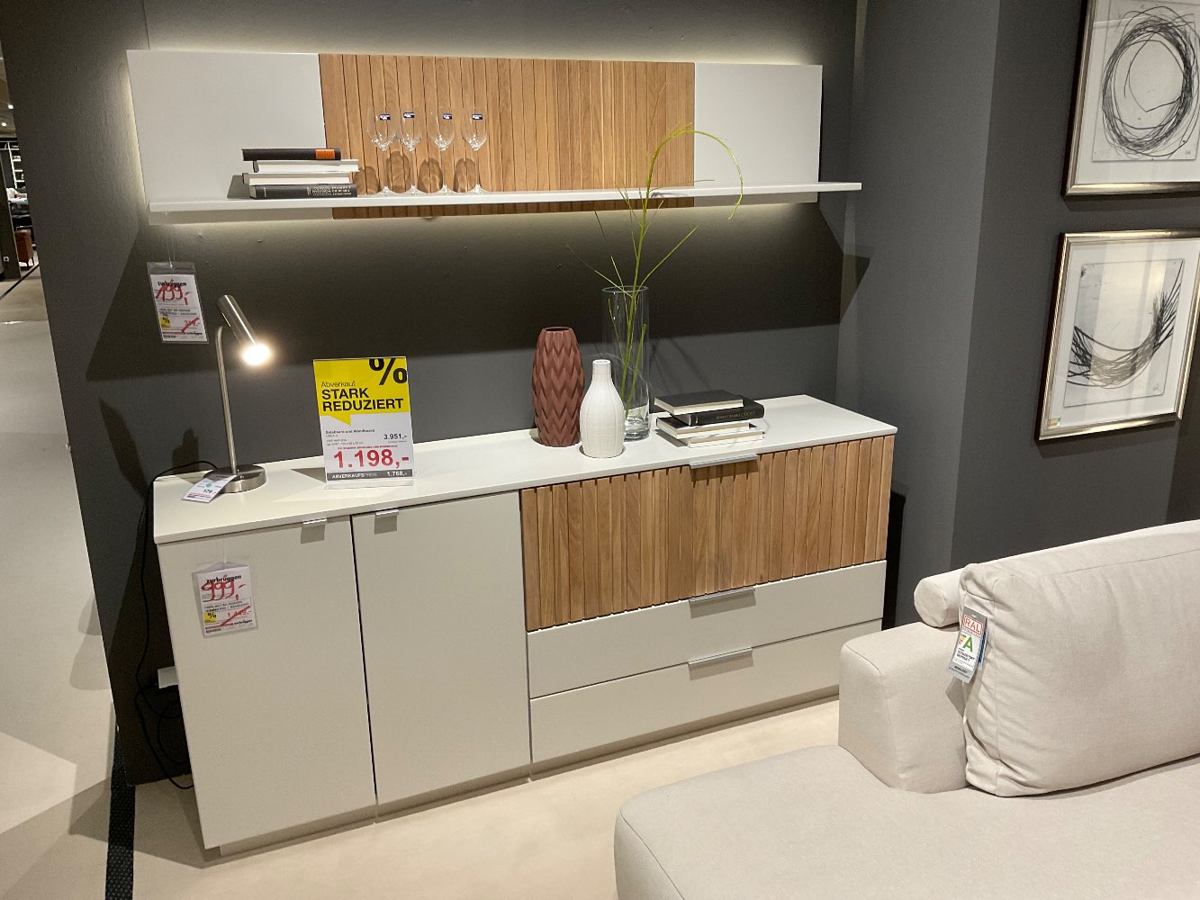 Sideboard und Wandboard LINEA Q