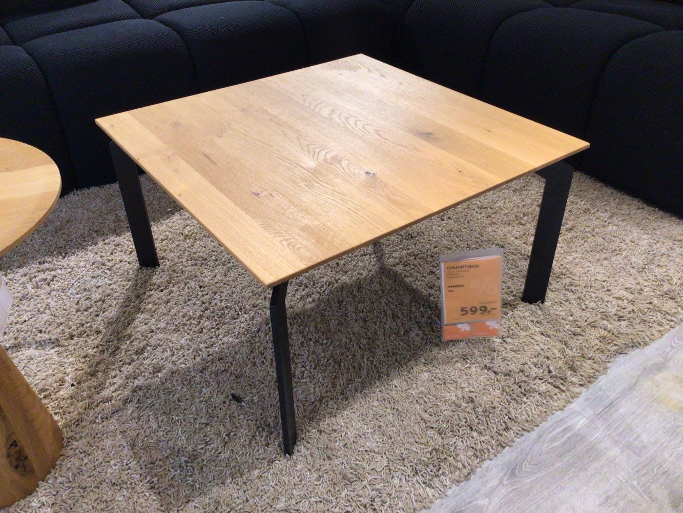 Möbel Couchtisch Anrei Modell nr. 10 70x70cm Eiche massiv