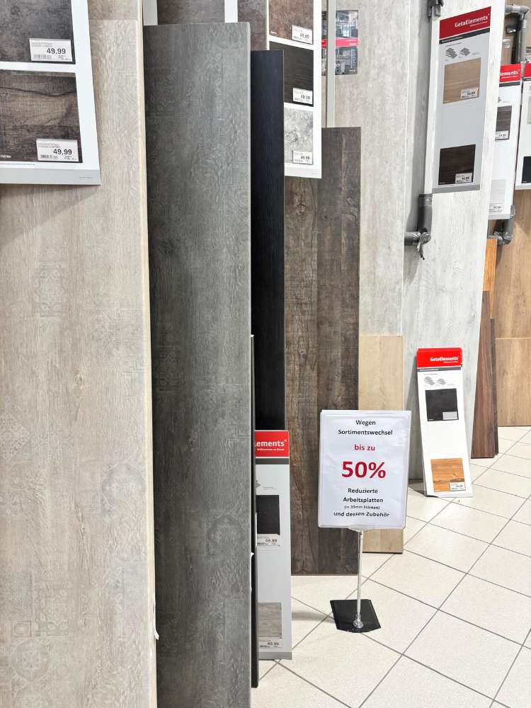 verschiedene Arbeitsplatten bis zu 50% reduziert  / Uetersen