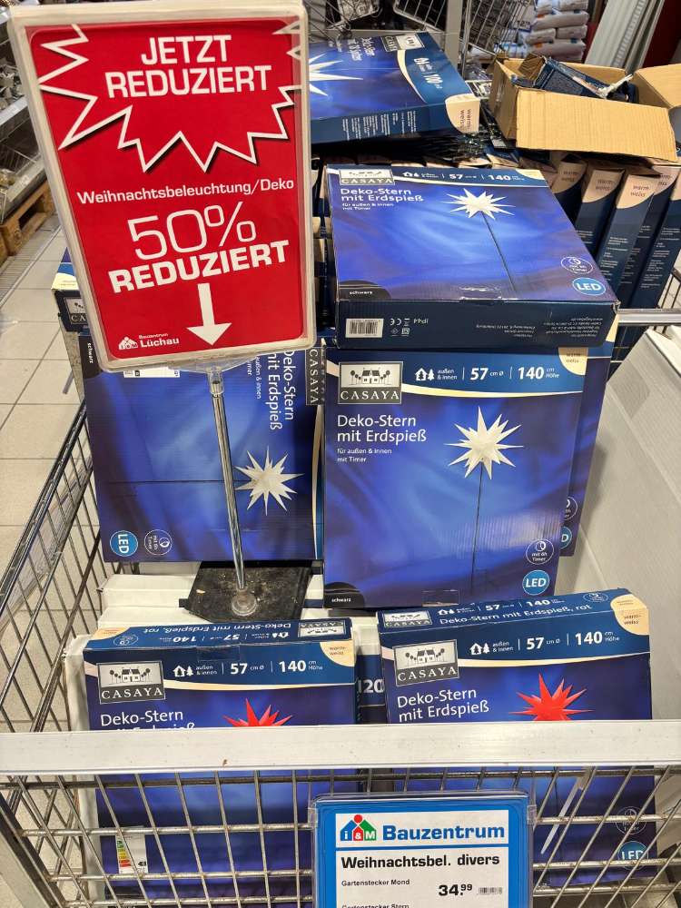 Weihnachtsbeleuchtung/Deko 50% reduziert / Uetersen