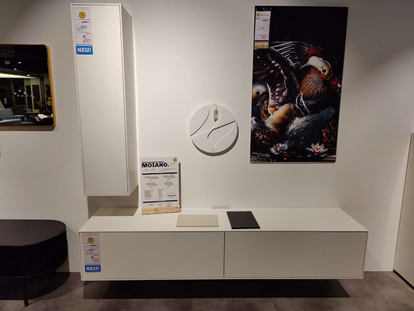 Wohnwand- TRENDHOPPER – Moiano – Wohnkombination – Weiß