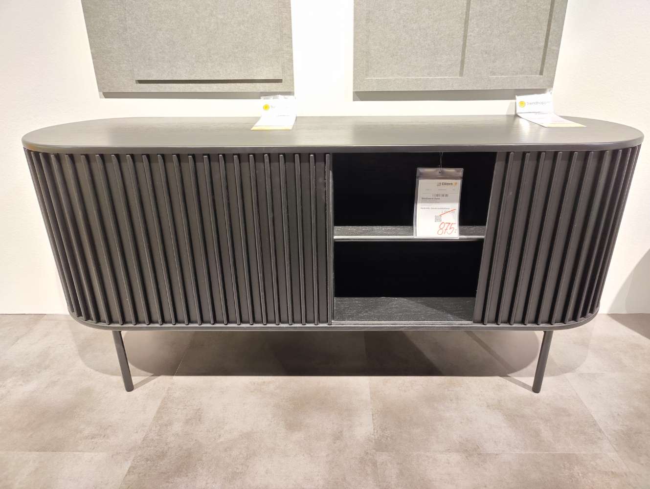 Sideboard – Susa – B 160 cm – TRENDHOPPER – Retro Eiche schwarz