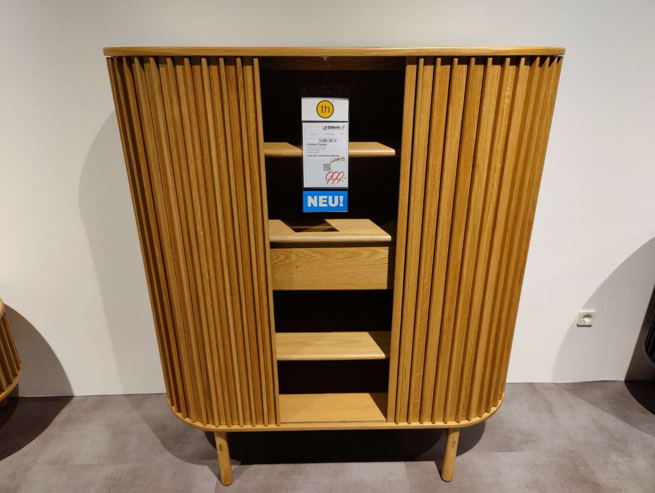 Highboard – Celano – B 110 cm – TRENDHOPPER – Retro Eiche