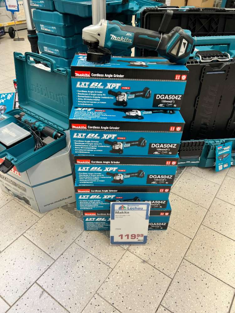 Makita Akku-Winkelschleifer DGA 504Z