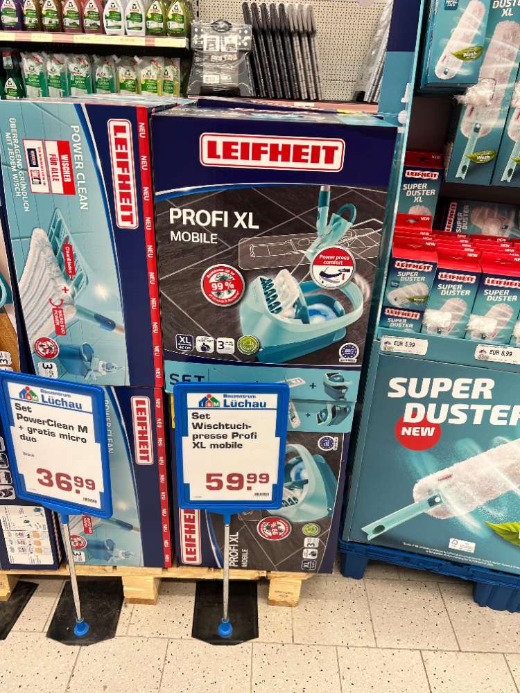 Leifheit Set Wischtuchpresse Profi XL mobile