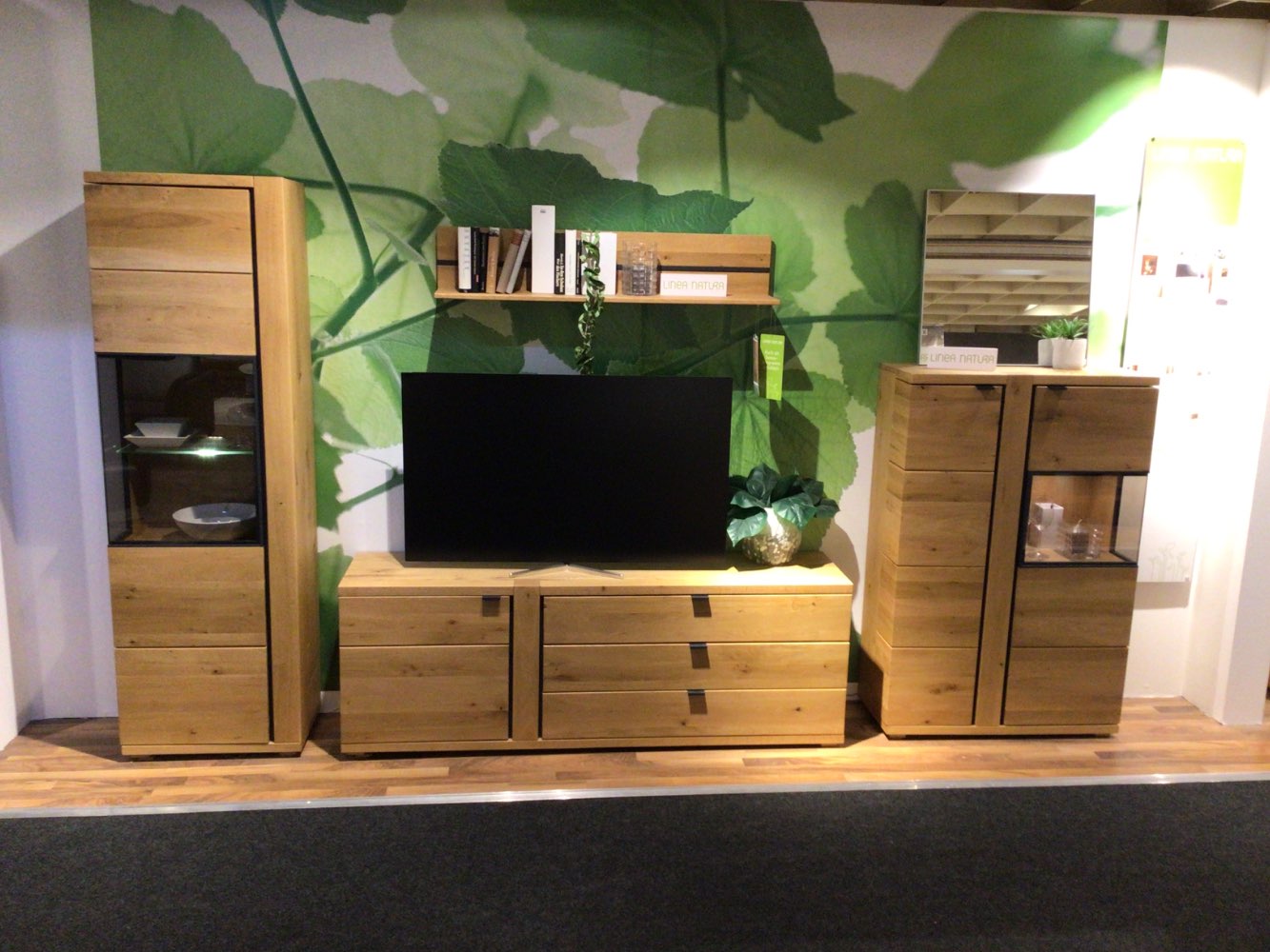 Möbel Wohnwand Linea Natura Amaya Eiche XXXLutz Hirschaid