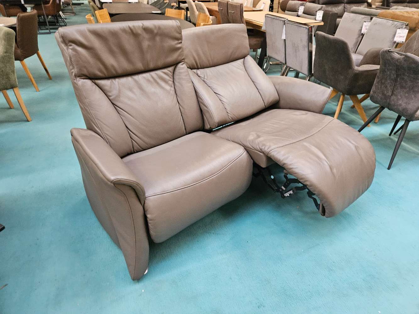 Wohnwert Ledersofa Couch grau statt 3799€