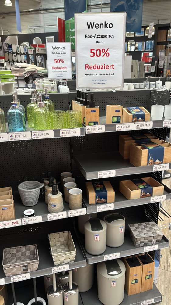 Wenko Bad Accesoires bis zu 50% reduziert / Uetersen