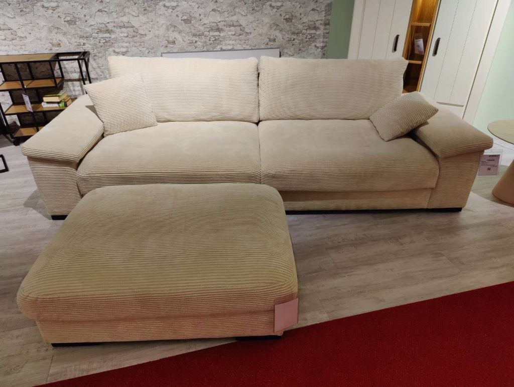 Bigsofa – inkl. Hocker – Sofa – CORD – Couch