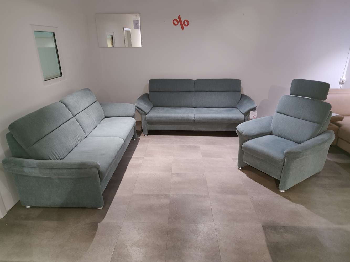 Garnitur – 2x 3-Sitzer + Sessel – Sofa – Couch