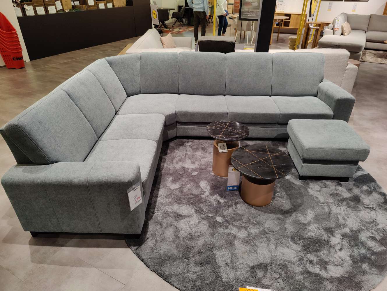 Garnitur – Ecksofa – inkl. Hocker – Couch