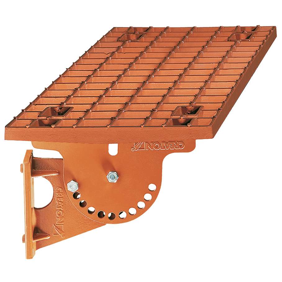 Creaton Domino Alu Trittrost rot 80x25cm