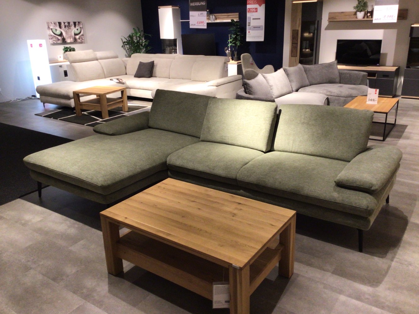 Möbel Wohnlandschaft Arzona Dieter Knoll Stoff grün XXXLutz