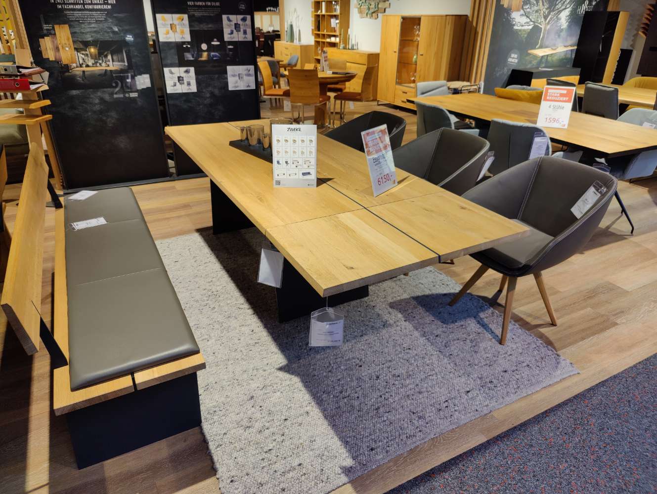 Essgruppe – Wimmer – Zweigl – Massivholz – Asteiche – bianco