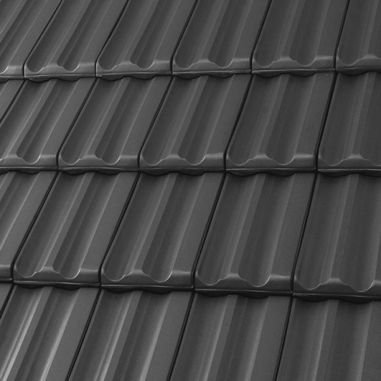 Röben Elsass Flächenziegel anthrazit 20qm