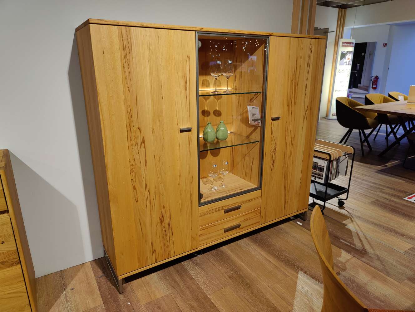 Highbord – WIMMER – Filia – Rotkernbuche – Massivholz – Schrank