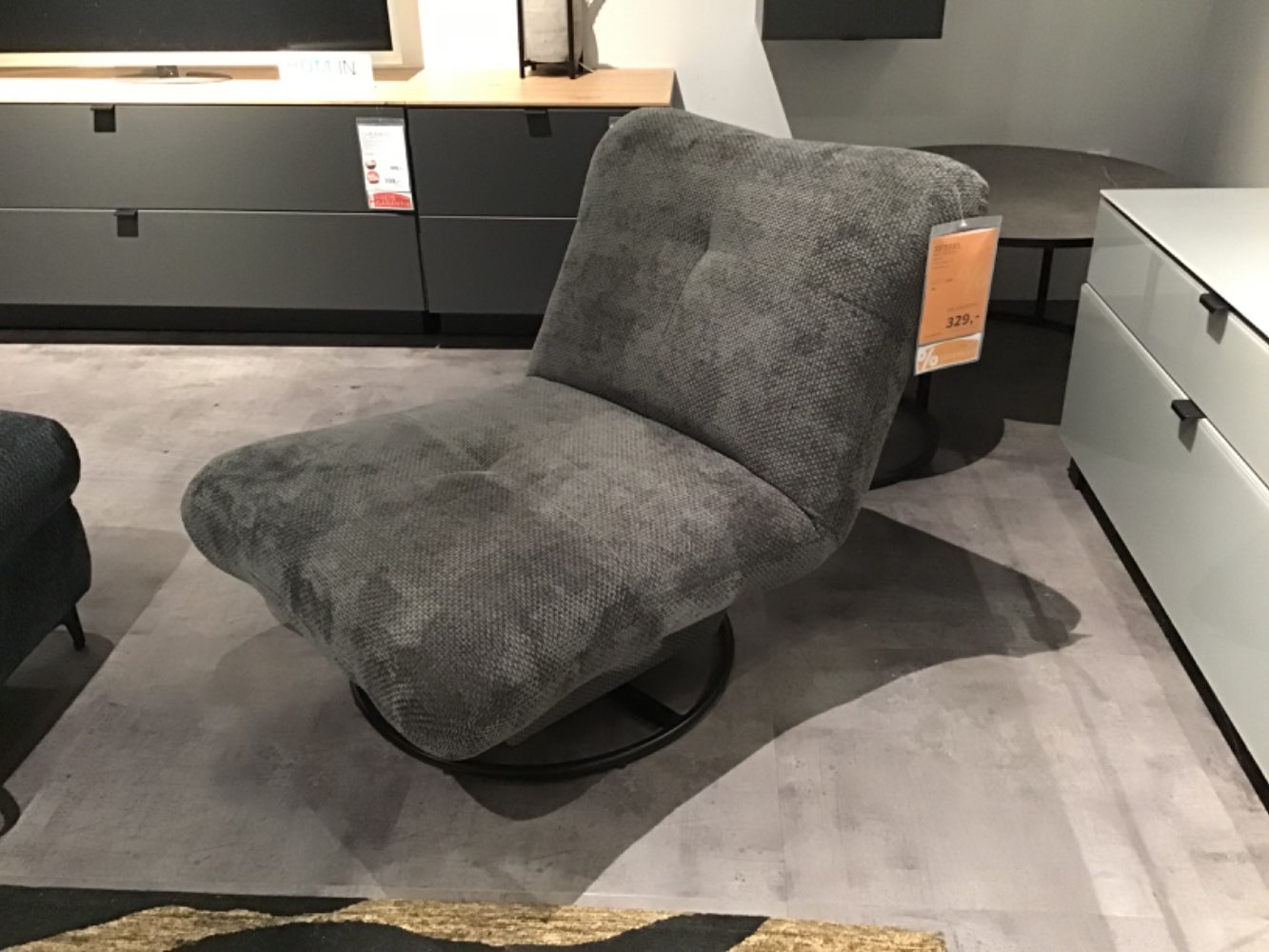 XXXLutz Ausstellungsstück Möbel Sessel Enzo graphit drehbar