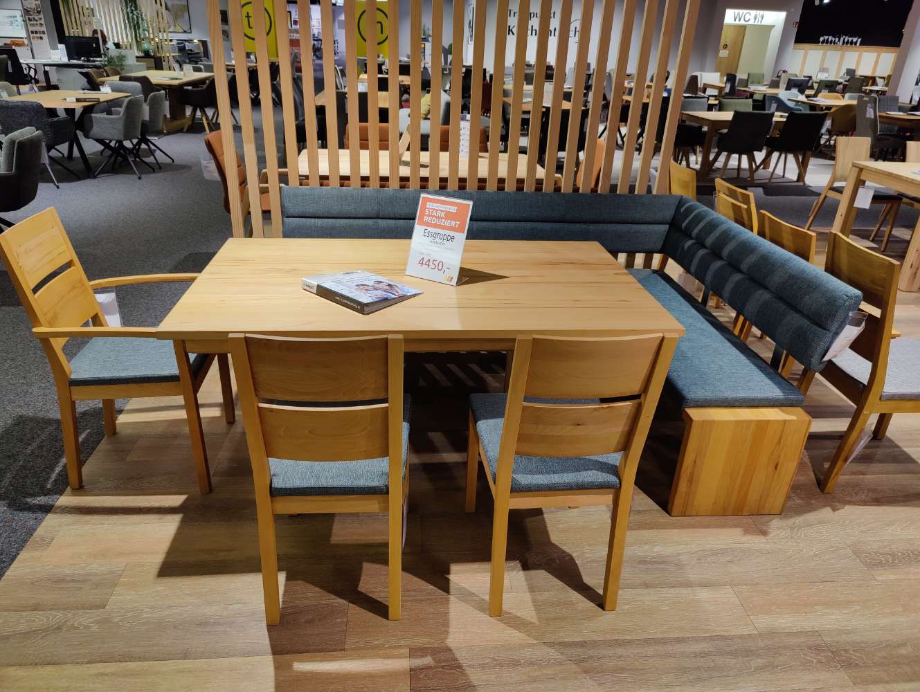 Eckbankgruppe – WIMMER – Sano Silent – Massivholz – Rotkernbuche