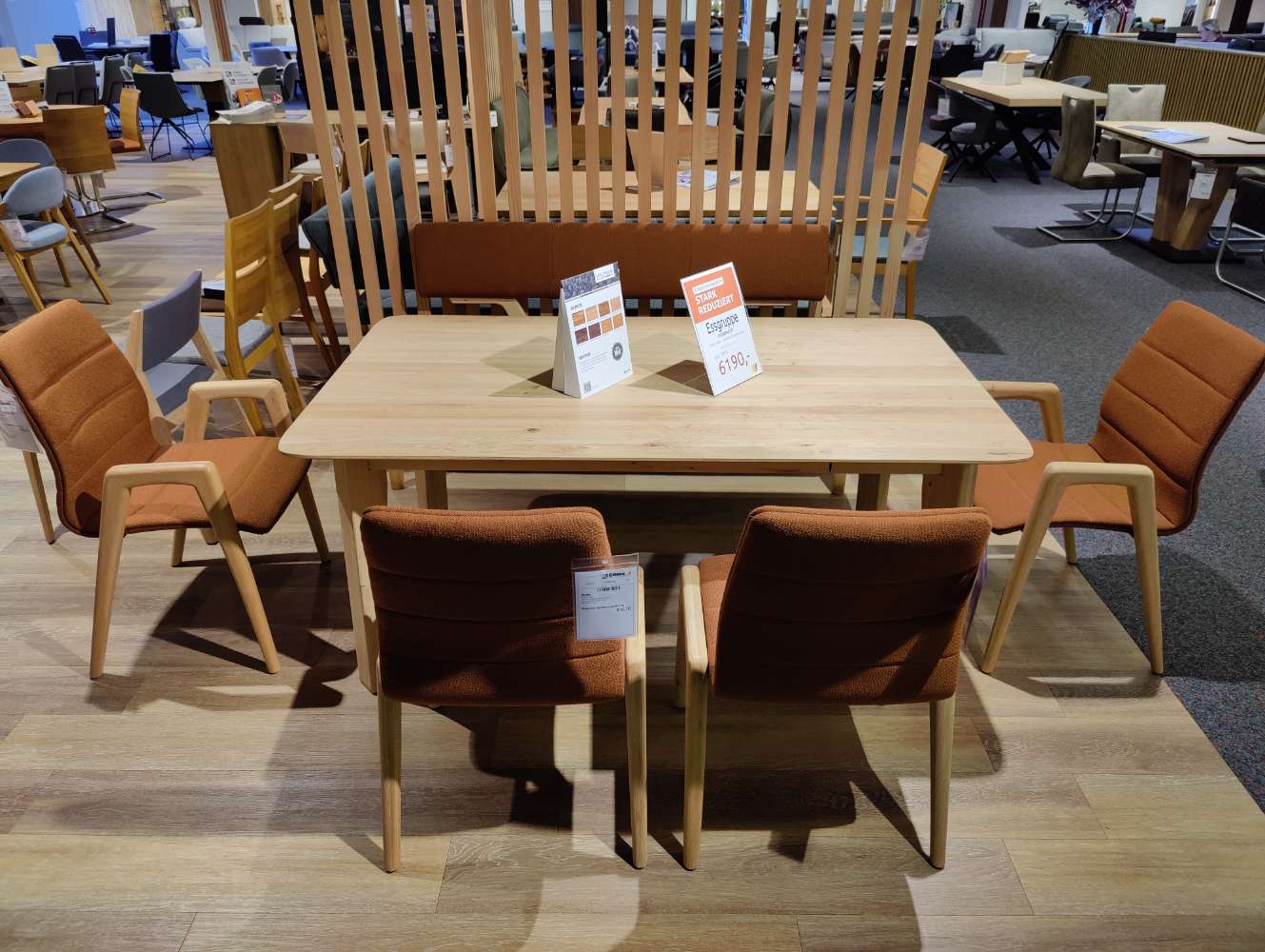 Bankgruppe – WIMMER – Nyon – Massivholz – Asteiche – Essgruppe