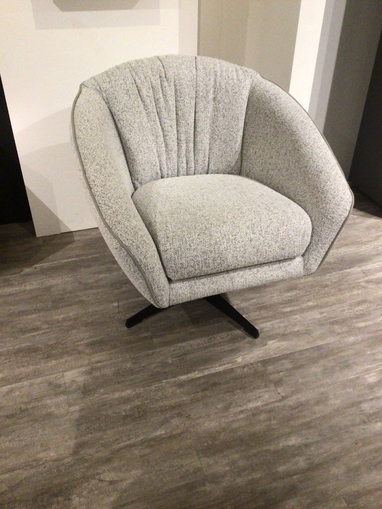 Möbel Sessel Luzzi – Loungesessel – Stoff grau Dieter Knoll XXXL