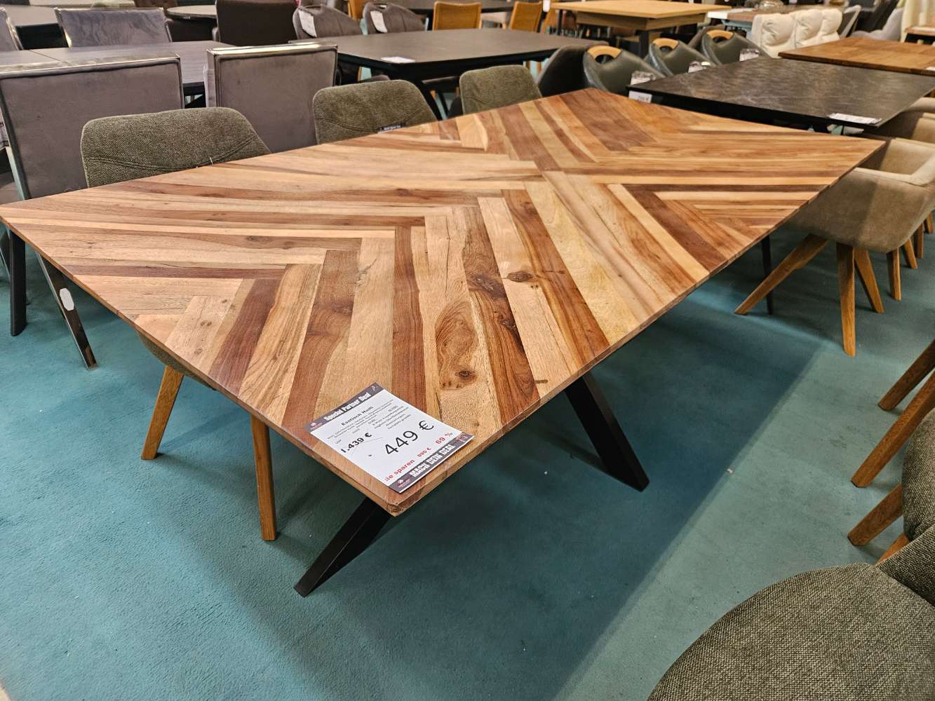 Esstisch Haiti Massivholz statt 1439€