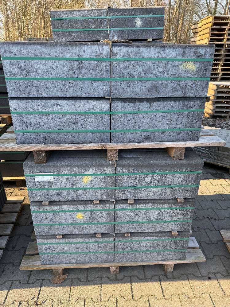 BE Tiefbordsteine anthrazit, 8 x 25 x 50cm, Sonderposten