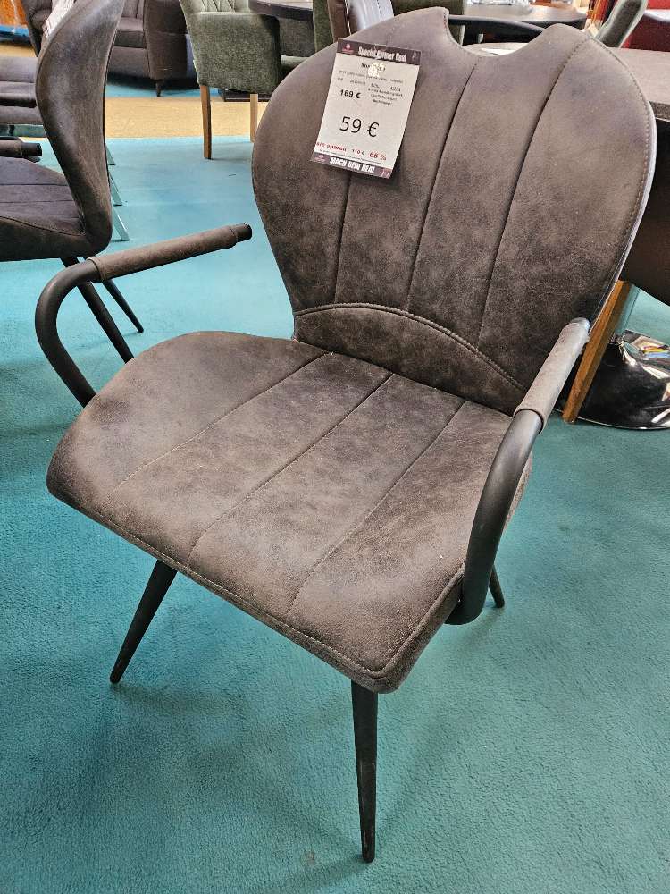 Stuhl Ingo Mikrofaser Grau statt 169€