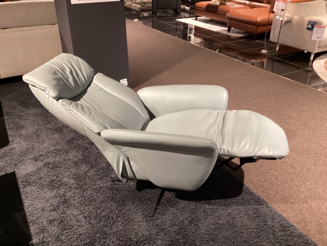 TV Sessel „Seron“, Orig. Mondo, manuell mit Gasdruckfeder, Leder