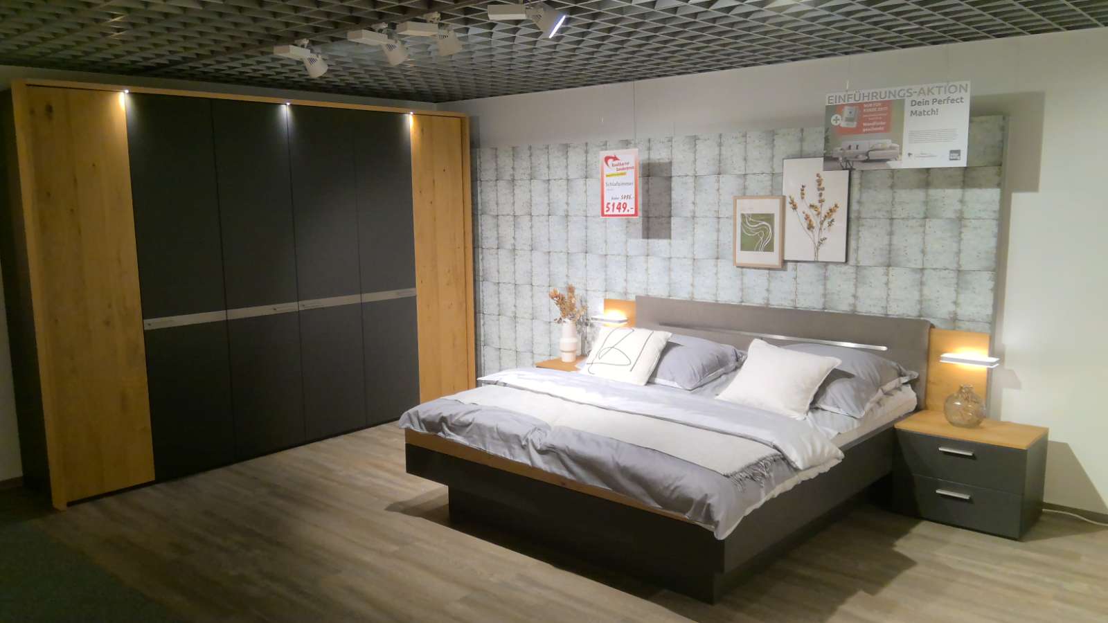 Loddenkemper Schlafzimmer Ascea mit Beleuchtung