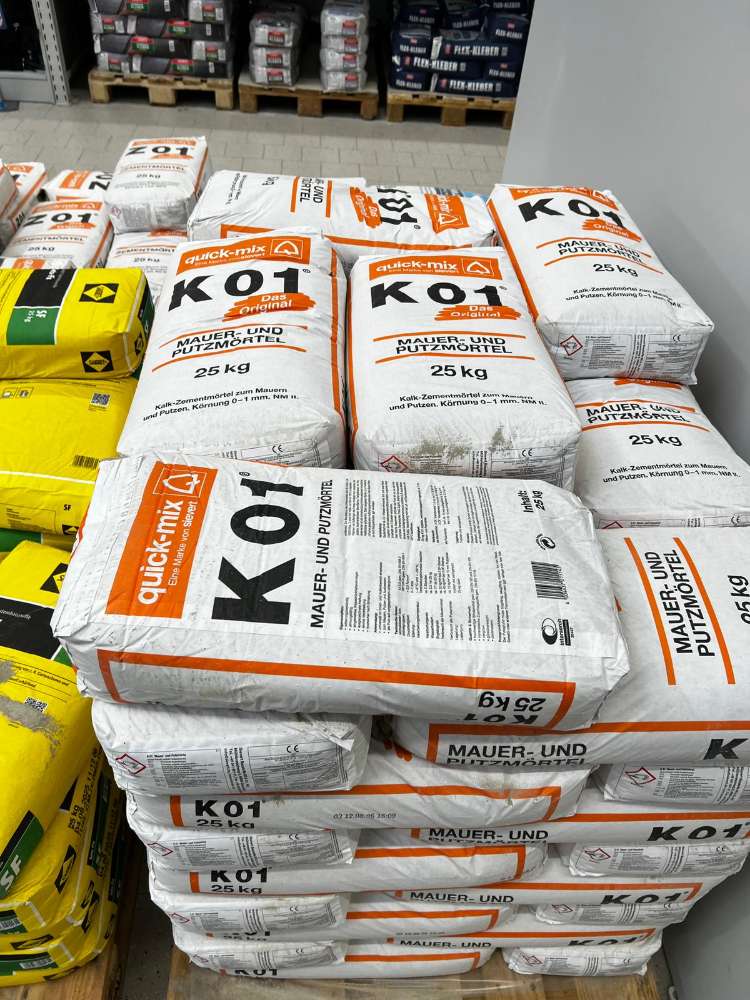 Mauer- und Putzmörtel K 01 25Kg