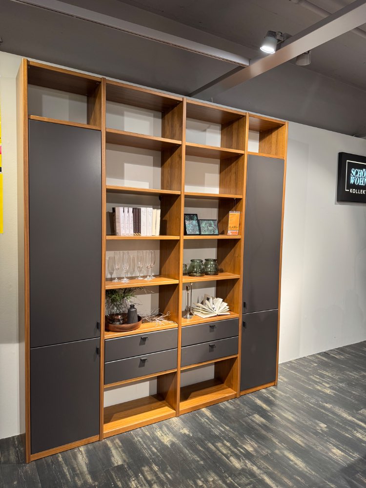Wohnwand Nussbaum Nova Graphit XXXLutz Heilbronn