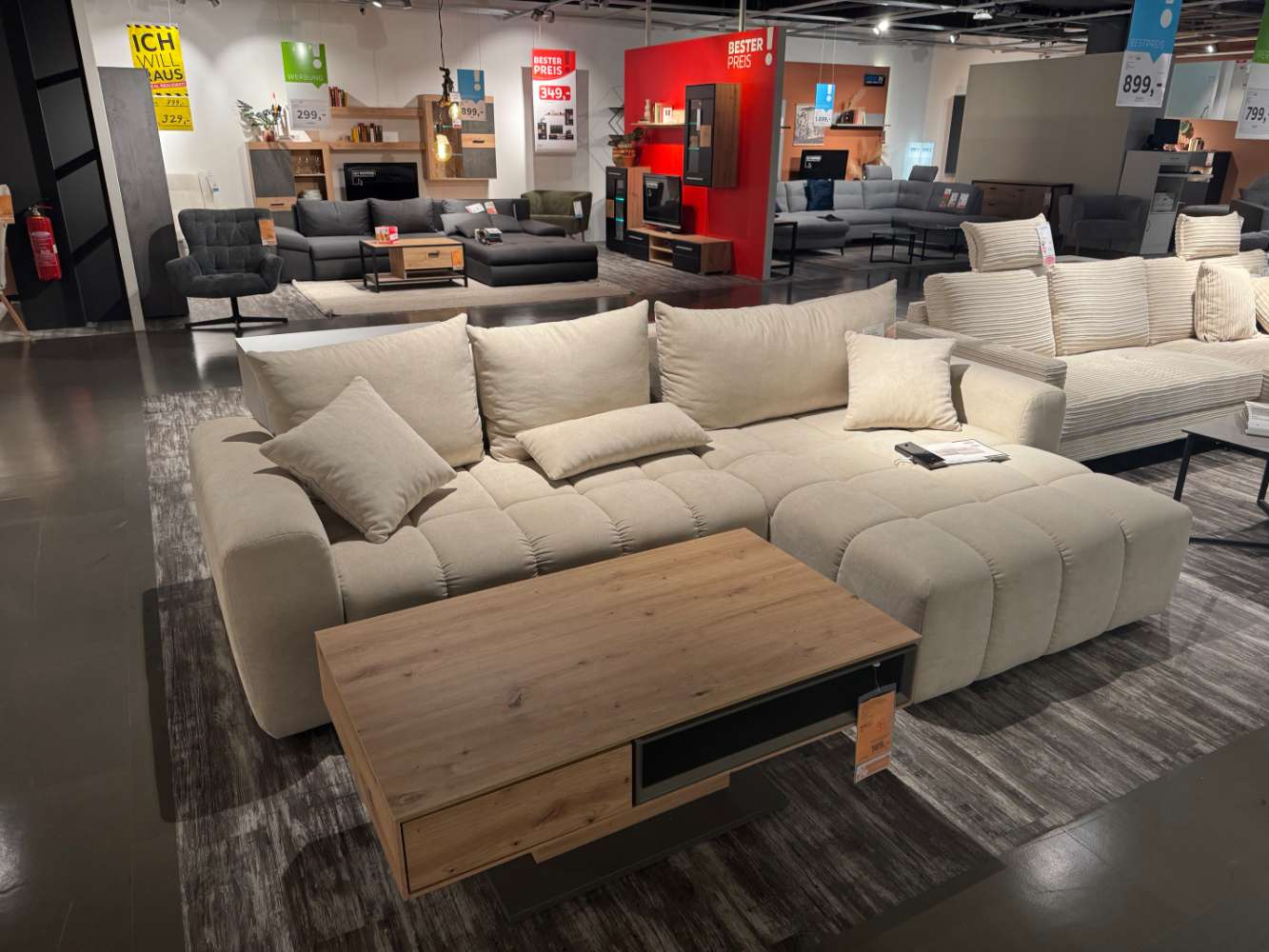 Ecksofa Chill Me, Black Red White, XXXLutz, Möbel