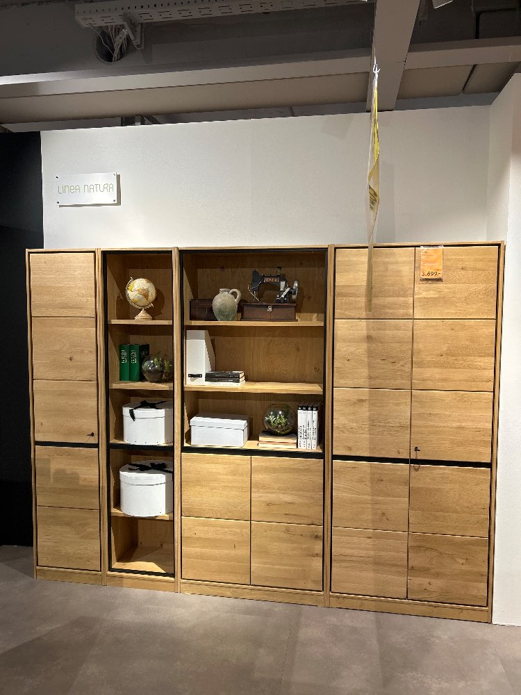 Möbel, Linea Natura, Büro Arosa, Eiche Bianco, XXXLutz