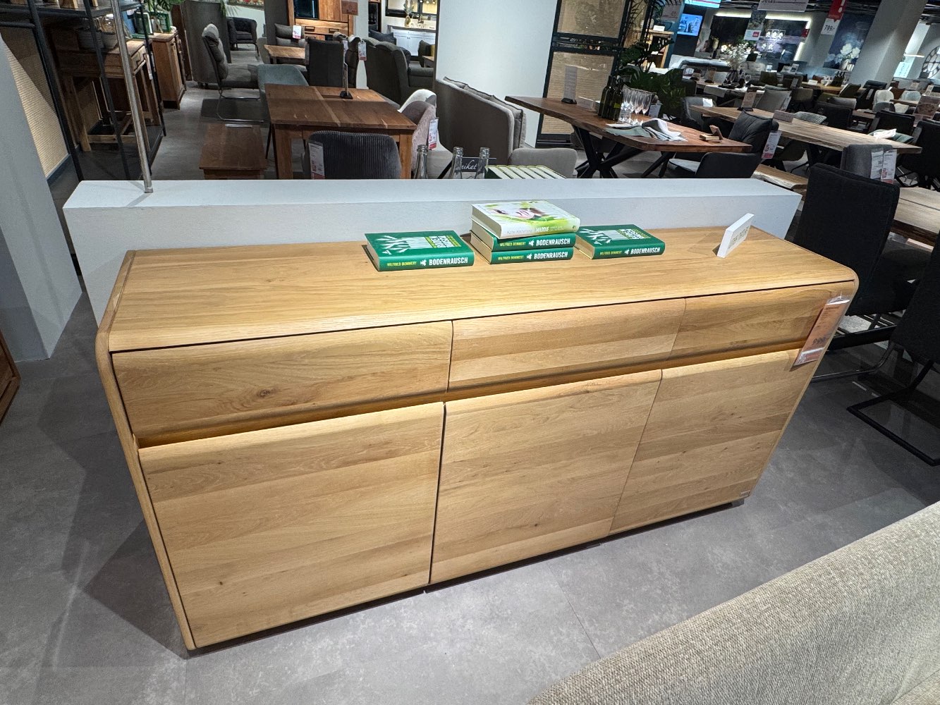 XXXLUTZ LUDWIGSBURG, SIDEBOARD, WILDEICHE BIANCO, LINEA NATURA