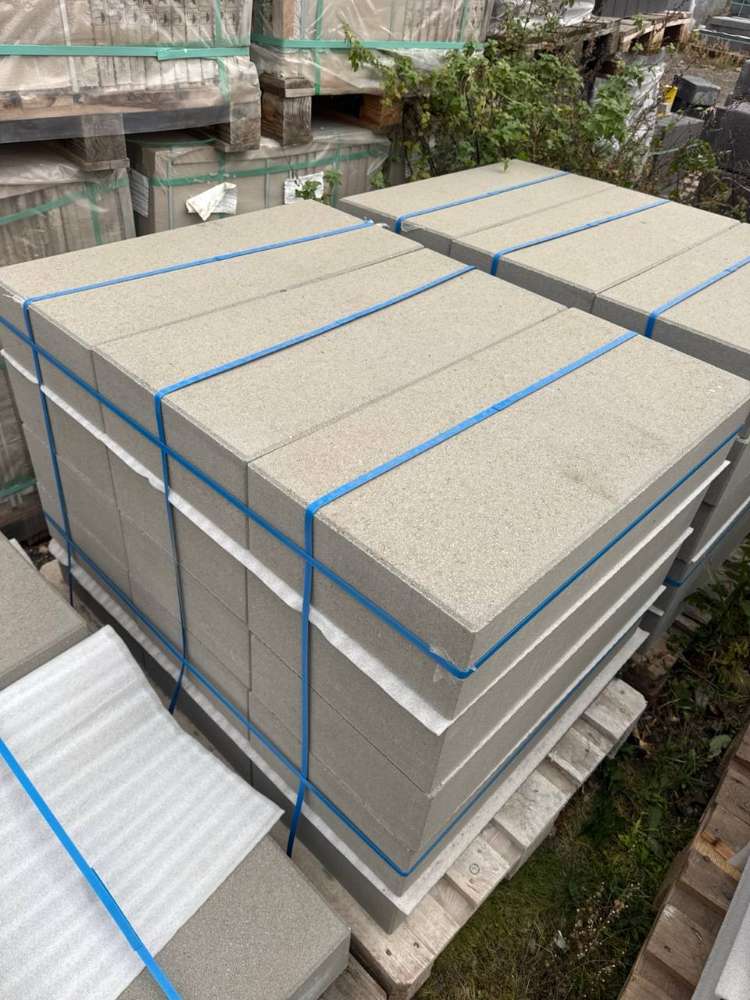 R&H Blockstufen 75x35x15 cm grau (Restposten)