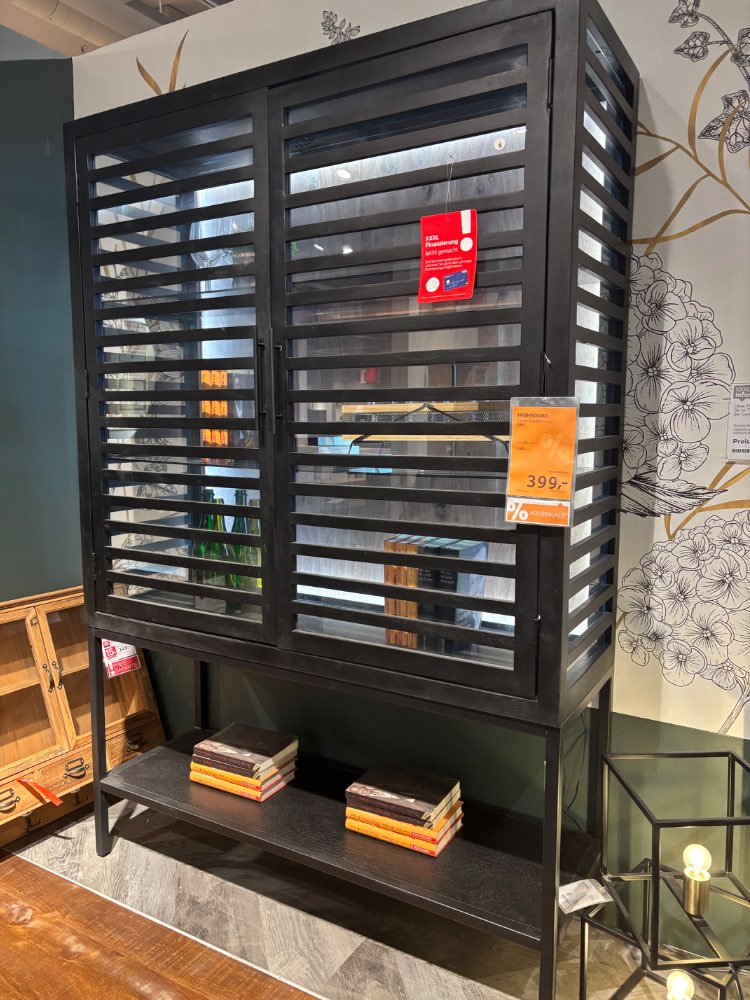 Highboard Akazie schwarz Massiv XXXLutz Heilbronn