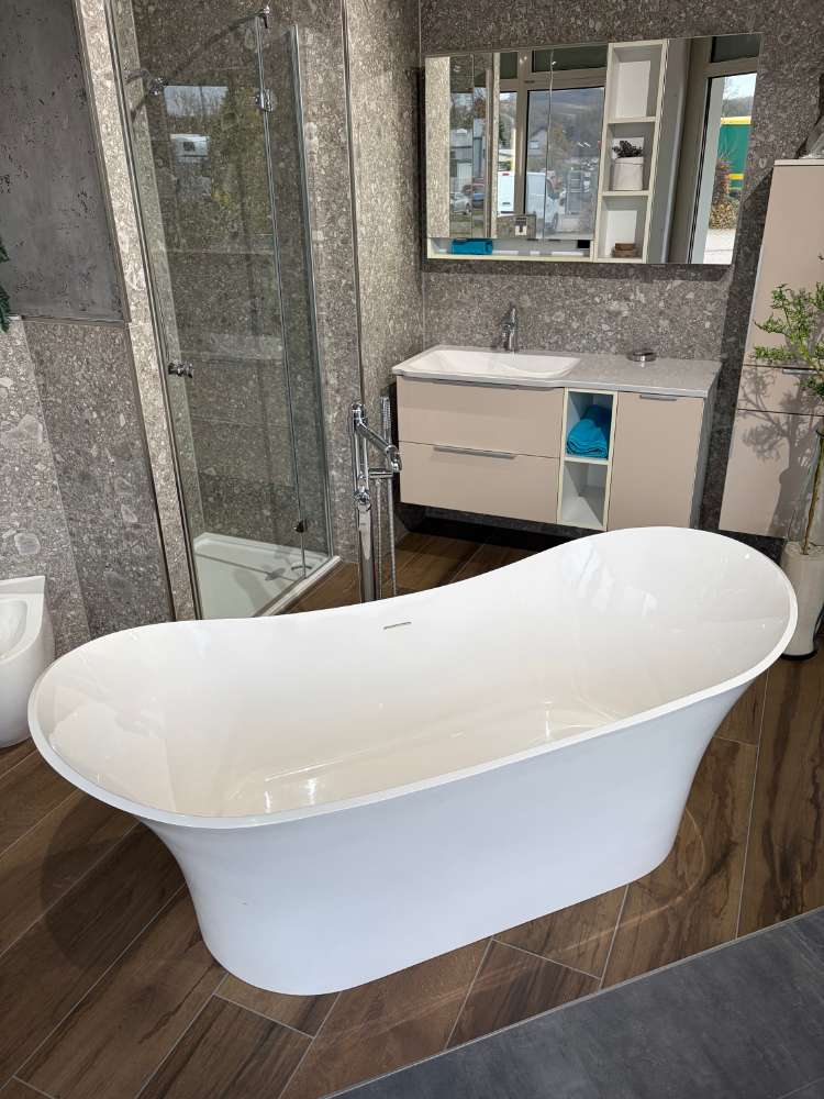 Happypool Diana Mineralgußwanne 175x75CM Weiß 71051