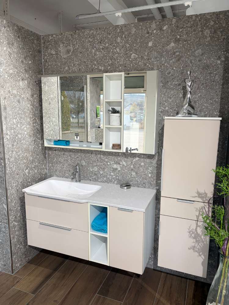 Creaflex Waschtischset 1220×525 + Spiegelschrank + Highboard 40CM